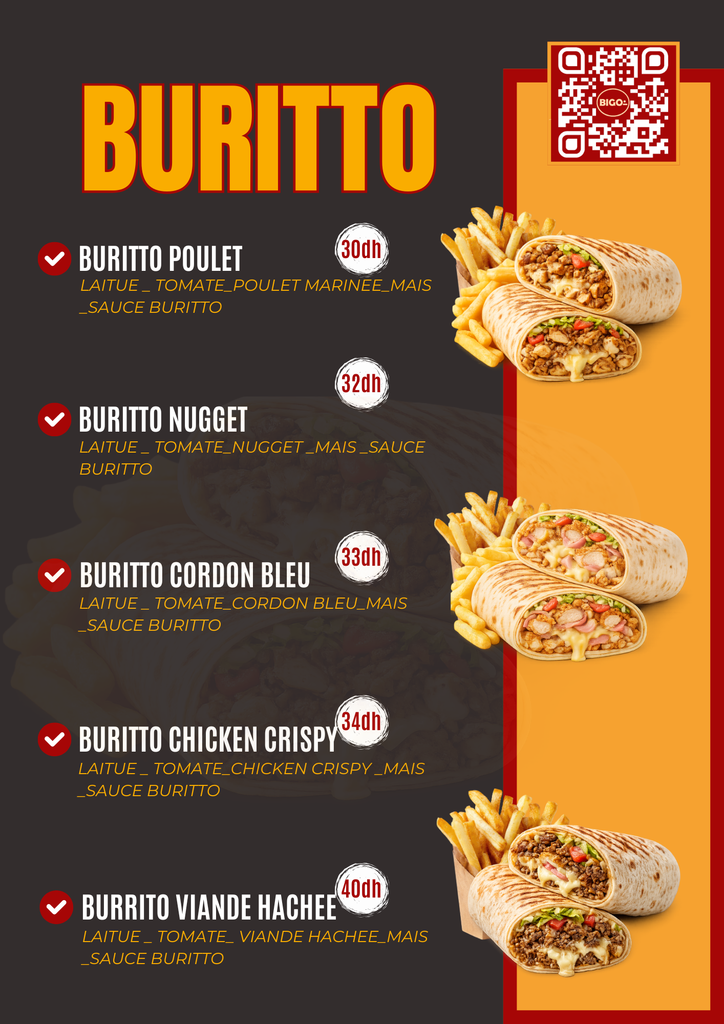 Menu du snack page 6